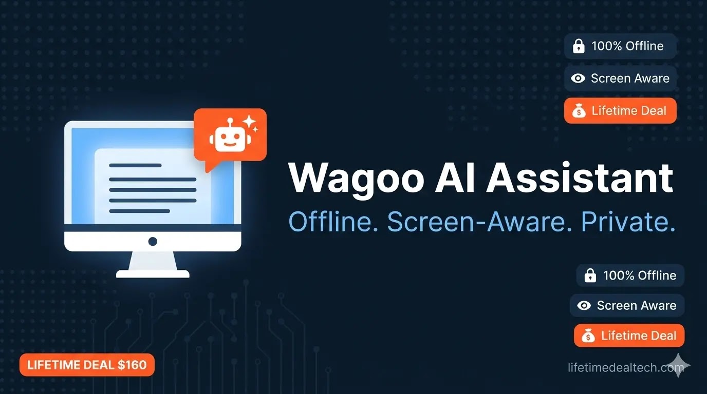 Wagoo lifetime deal - offline AI assistant review 2026 โ screen-aware desktop AI tool for writers and remote workers