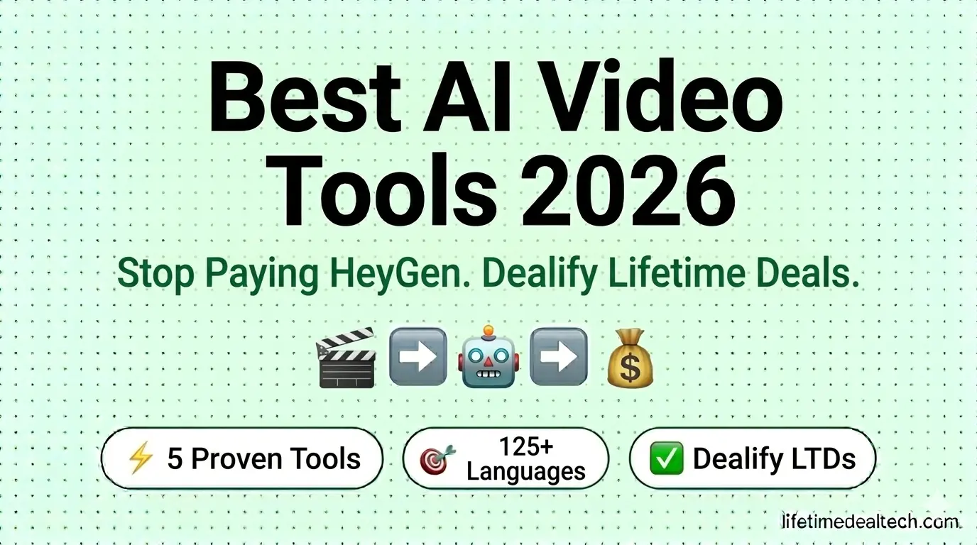 best ai video tools lifetime deals 2026 on dealify including vidboard vigi video cursorclip creatiyo paperbot ai