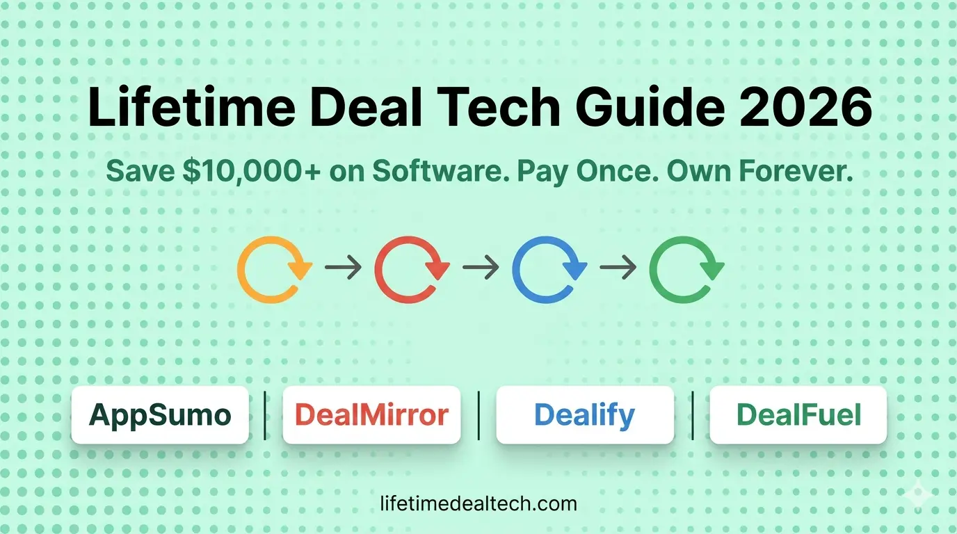 Best Lifetime Deals 2026 β Complete Guide how to save 10000 on software appsumo dealmirror dealify dealfuel best platforms